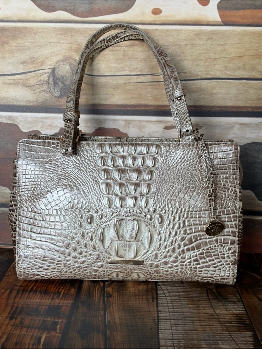 FIRM >>> Brahmin Josette Pristine Luminous white Pearlized NWT PRETTY EYE $365
